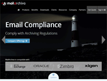 Tablet Screenshot of mailarchiva.com